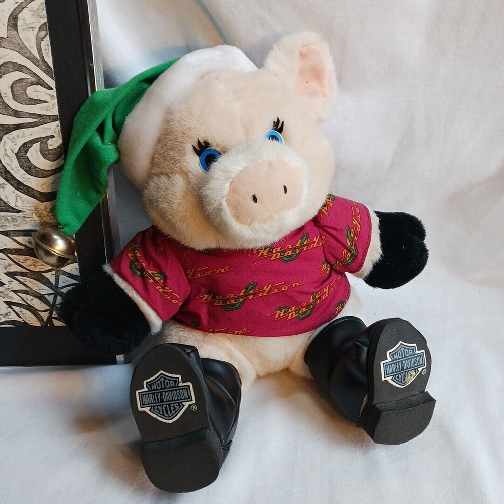 Harley Davidson 1998 Pig Plush Collectible
